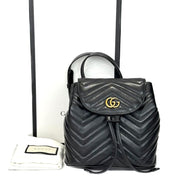 Gucci Marmont Black Backpack Bag